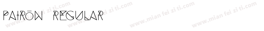 pairon Regular字体转换